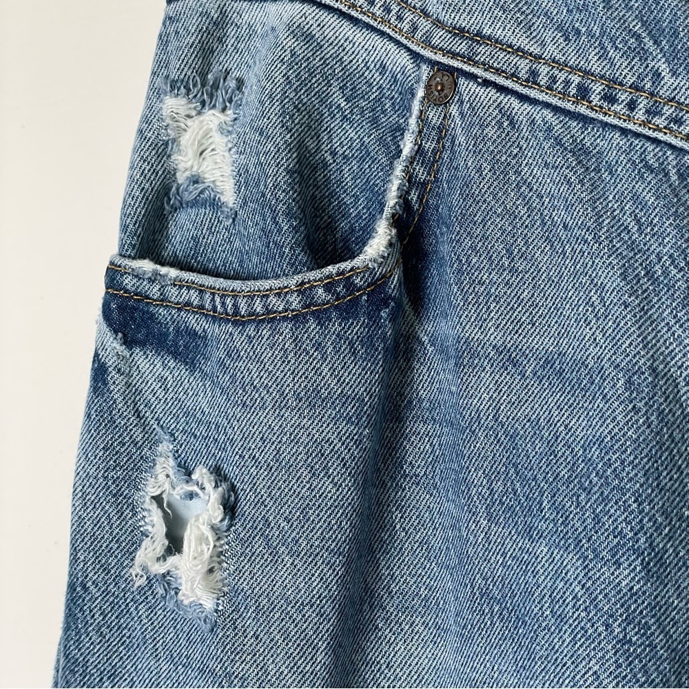 Boyish High Rise Blue Jeans - Picture 6 of 16
